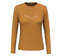Salewa - Solidlogo Dry’Ton Maglia Maniche Lunghe Donna Beige golden brown 48