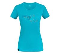Salewa Sporty Graphic T-shirt, Donna, Ocean, 52/46