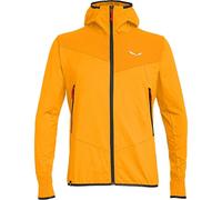 Felpa con cappuccio Salewa Agner Hybrid Polarlite Durastretch Full Zip giallo - L