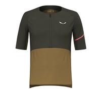 Salewa Vento AM - maglia MTB - uomo 46 Green/Brown man Tencel/Lyocell,Lana Merino