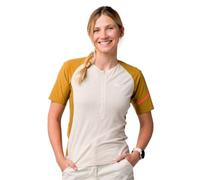 Salewa Vento AM W - maglia ciclismo - donna I44 D38 Beige/Dark Yellow woman Lana Merino,Tencel/Lyocell