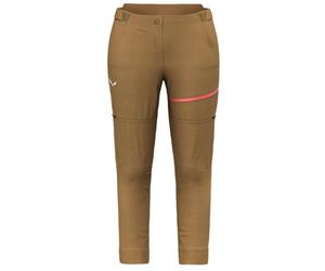 Salewa Vento Hemp/Dst Pantaloni 2 in 1 W, Marrone Dorato, XL