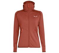 Salewa Agner Hybrid PL/DST - felpa in pile con cappuccio - donna Red/Red/White I40 D34