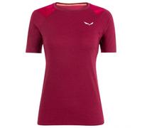 Salewa - Women's Cristallo Warm AMR Tee - Intimo lana merinos 34 rosso