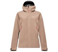 Giacca impermeabile da donna salewa puez gore tex 3l epe beige