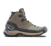 Salewa Puez Leather Mid PTX W - scarponi da trekking - donna 8,5 UK Brown/Green woman Salewa Committed,Pfc-Free,Salewa Powertex,Pomoca,Eva