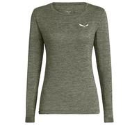 Salewa - Women's Puez Melange Dry L/S Tee - Maglia funzionale 36 olivia