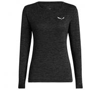 Maglia Salewa Puez Melange Dry manica lunga grigio scuro donna - XL