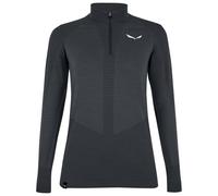 Salewa - Women's Zebru Medium Warm AMR Half Zip Tee - Intimo lana merinos 40 grigio
