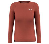 Salewa - Women's Zebru Responsive L/S Tee - Intimo lana merinos 38 rosso