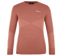 Salewa Zebru Jr - maglia manica lunga - bambino 116 Dark Red junior Salewa Committed,Lana Merino