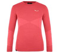 Salewa Zebru Med Warm Amr Jr - maglietta tecnica a maniche lunghe - bambino 128 Pink junior Salewa Committed,Lana Merino