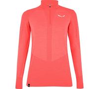 Maglia intima Salewa Zebru Alpine Wool Responsive Half Zip manica lunga rosa donna - M