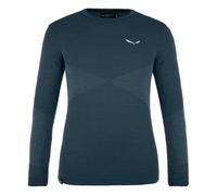Salewa Maglia intima Zebru Medium Warm Lana Merinos Maniche lunghe 128 Blu