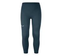 Salewa - Kid's Zebru Medium Warm AMR Tight - Intimo lana merinos 140 blu