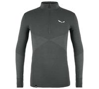 Salewa M Zebru Responsive 1/2 Zip - maglietta tecnica a maniche lunghe - uomo 52 Dark Grey man Alipne Merino Responsive,Wool