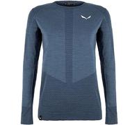 Salewa - Women's Zebru Responsive L/S Tee - Intimo lana merinos 34 blu