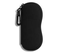SALGIA Custodia per Occhiali da Sole, Custodia Occhiali Neoprene, Astuccio Occhialis con Moschettone, Scomparto con Cerniera per Occhiali, Montature, Chiavi, Matite, Carte E Monete (A)