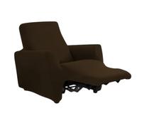 SalGiu Copripoltrona Relax Reclinabile 1 Posto Elasticizzato Antimacchia Universale (Marrone)