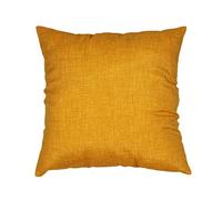 SalGiu Federe Cuscini Divano (2 pezzi) Con Cerniera Zip Tinta Unita 40x40 50x50 (42x42 cm, Giallo)