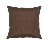 SalGiu Federe Cuscini Divano (2 pezzi) Con Cerniera Zip Tinta Unita 40x40 50x50 (52x52 cm, Marrone)