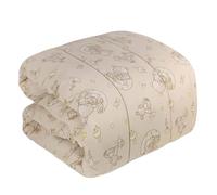 SalGiu Set Completo Trapunta e Paracolpi Neonato Per Culla Lettino Piumone Double Face Invernale (Beige)