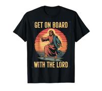 Sali a bordo con il Signore Cristo Skateboarding Gesù Skate Maglietta