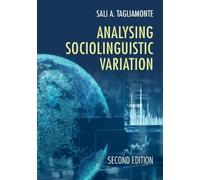 Sali A. Tagliamonte Analysing Sociolinguistic Variation (Tascabile)