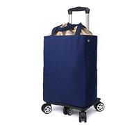 Sali le scale senza sforzo con il nostro leggero carrello pieghevole a 5 ruote, capacità di 20 kg, include pratica borsa termica per comodità