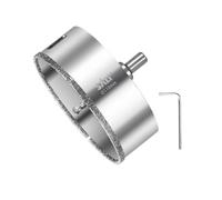 SALI Sega a tazza diamantata da 110 mm con punta di centraggio e punta per vetro, rivestimento diamantato, acciaio 45#, corona cava per piastrelle, ceramica, porcellana, vetro, marmo e ardesia