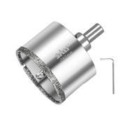 SALI Sega a tazza diamantata da 60 mm con punta di centraggio per vetro, ceramica, porcellana, marmo e ardesia, in acciaio con rivestimento diamantato 45#