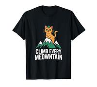 Sali su ogni divertimento escursionistico per gatti Meowntain Maglietta