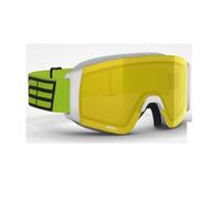 SALICE MASCHERA DA SCI 105DARWF CON LENTE ANTIGRAFFIO E PROTEZIONE UV400 COMODA E LEGGERA - COLORE: BIANCO/LIME LENTE GIALLA