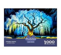 Salice Notturno Puzzle 1000 Pezzi per Adulti Stile Artistico Gioco di Puzzle 1000 Pezzi Relax Decorazione Casa 70x50cm/1000pcs