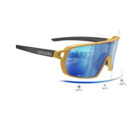 Salice Salice 028 Occhiali Da Sole Unisex Oro Altre Blu