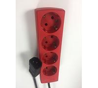 Salicru 663BA000004 prolunghe e multiple Interno 2 m 4 presa(e) AC Rosso