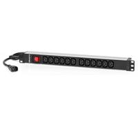 REGLETA 12 TOMAS INTE. SALICRU SPS 12F PDU C13/C14 RACK 1U/100-250V/12 SALIDAS AC C13/C14/INTERRUPTOR 680CA000002