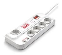 SALICRU - Ciabatta Elettrica Salicru Con Protezione Elettrica Intelligente Con 5 Prese Schuko E 2 Porte Usb