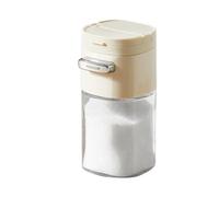 Saliera - Bottiglia quantitativa, barattolo per condimento manuale con corpo in robusto, dispenser per pepe antipolvere, ideale per angolo caffè sul posto di lavoro