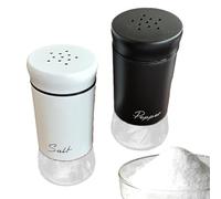 Saliera Da Cucina - 2 Pezzi Bottiglia Dispenser per Condimenti,Dispensatore Spezie | per Chef Domestici Tavola da Pranzo Bancone Cucina Patio Picnic Camper Ufficio Area Pranzo Buffet Ristorante
