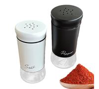 Saliera e pepe per cucinare, contenitore per spezie da 2 pezzi, contenitore per spezie da campeggio, per appartamento, tavolo da pranzo, bancone, terrazza, colazione, picnic, ufficio, pranzo, buffet
