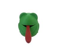 Saliera e pepiera a forma di rana, con coperchio e cucchiaio, contenitore in plastica per condimenti da cucina, barattolo decorativo per spezie o zucchero, verde