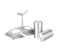 Saliera E Pepiera Contenitori In Metallo Per Condimenti, Set Di Supporto Incluso, Elegante Utensile Da Cucina | L'acciaio Senza Odori Mantiene Le Spezie Pure, Servizio Di Ristorante, Comi