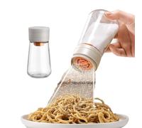 Saliera e pepiera in vetro, tipo quantitativo preciso a pressione, 0,5 g, dosatore di sale dosatore in vetro, contenitori per spezie per sala da pranzo, decorazione moderna per cucina