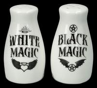 Saliera E Pepiera - Magia Bianca E Nera - Decorazione Gotica Alchemica