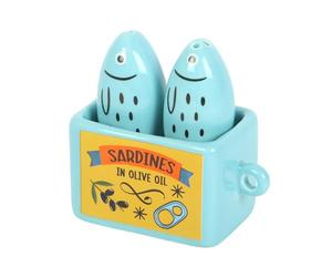 Saliera e pepiera per sardine | Set da tavola da cucina eccentrico