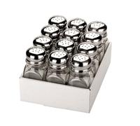 Saliera grande - saliera in vetro con capienza ampia, ideale per l'uso quotidiano, resistente e facile da riempire, perfetta per condire i piatti.