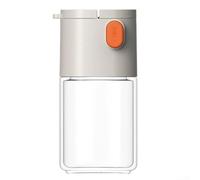 Saliera in vetro da 180 ml, riutilizzabile, per mantenere la cucina organizzata (bianco)