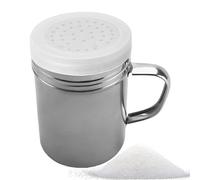 Saliera - Saliera per farina, zucchero, sale, 5,5 x 8,1 cm, in acciaio inox, per condimenti e condimenti, antiruggine, aiuta a preservare la loro freschezza e sapore