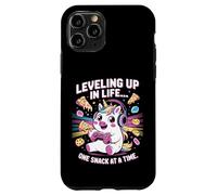 Salire di livello nella vita uno spuntino alla volta Unicorn Gamer Custodia per iPhone 11 Pro